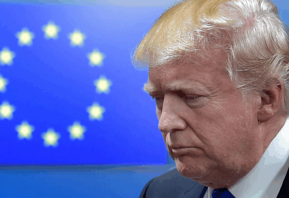 Trump & UE - Foto ilustración cortesía internet