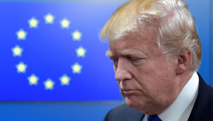 Trump & UE - Foto ilustración cortesía internet