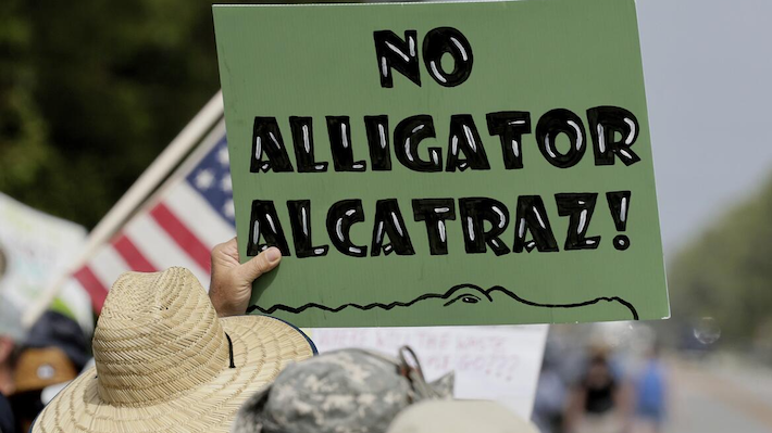 Alcatraz de los caimanes . Foto ilustración cortesía internet