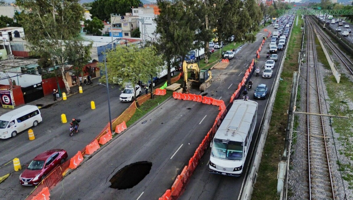 Socavón Cdmx - Foto ilustración cortesía internet