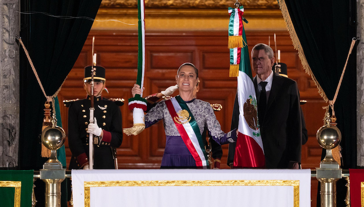 Claudia Sheinbaum Grito de Independencia. - Foto ilustración cortesía internet
