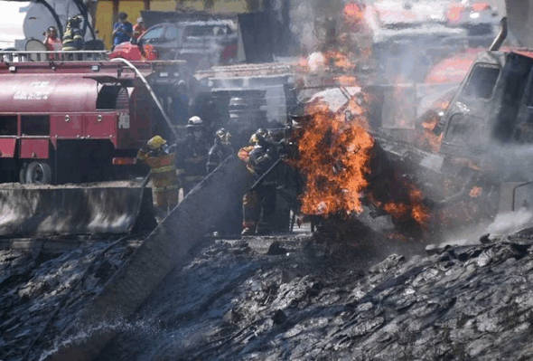 Explosión pipa gas LP - Foto ilustración cortesía internet