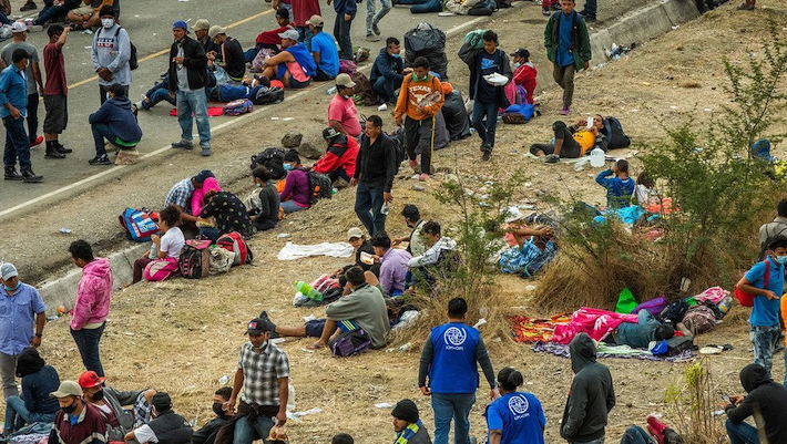 Caravana migrante - Foto ilustración cortesía internet