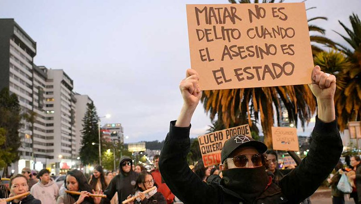 Protestas Ecuador - Foto ilustración cortesía internet
