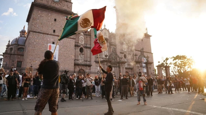 Protesta Morelia - Foto ilustración cortesía internet