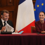 Sheinbaum - Macron - Foto ilustración cortesía internet