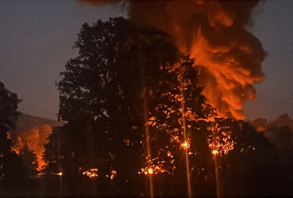 Explosión Pipa - MEx-Pue. - Foto ilustración cortesía internet