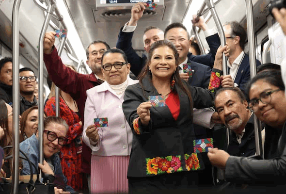 Clara Brugada - Linea 1 del Metro - Foto ilustración cortesía internet