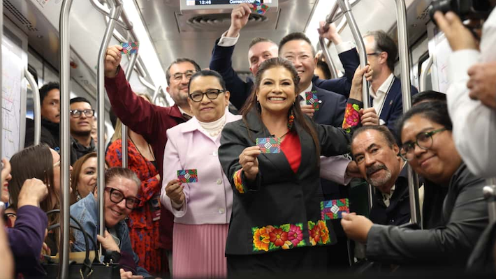 Clara Brugada - Linea 1 del Metro - Foto ilustración cortesía internet