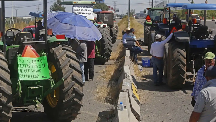 Bloqueo Campecinos - Foto ilustración cortesía internet
