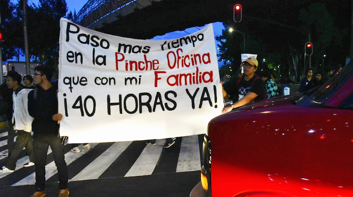 Protesta Jornada laboral de 40 horas -